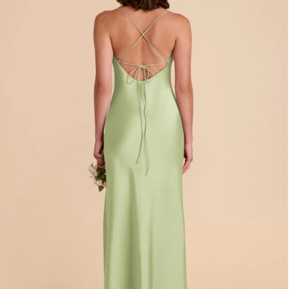 BIRDY GREY Olivia Pale Pistachio Bridesmaids Dress - Size L - Picture 2 of 3